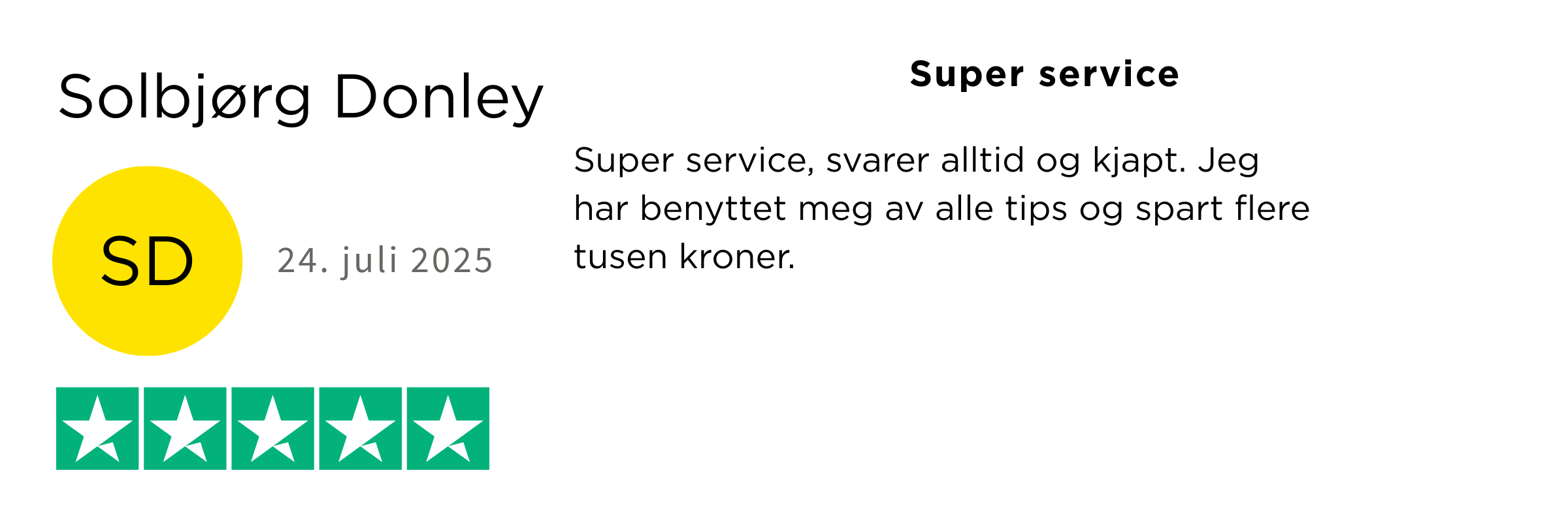 Trustpilot omdöme